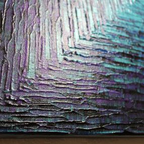 Jonathan Pradillon, Dégradé carré bleu violet irisé Jonathan Pradillon, Dégradé carré bleu violet irisé