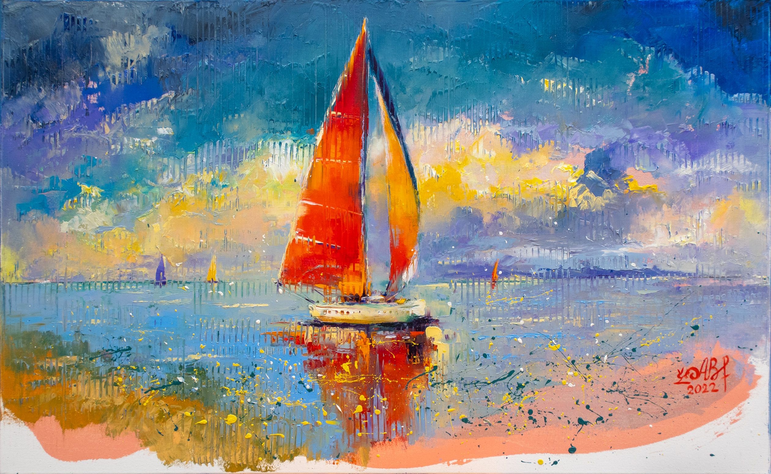Anne Ravliuc Bloomfield, Gliding on waves Anne Ravliuc Bloomfield, Gliding on waves