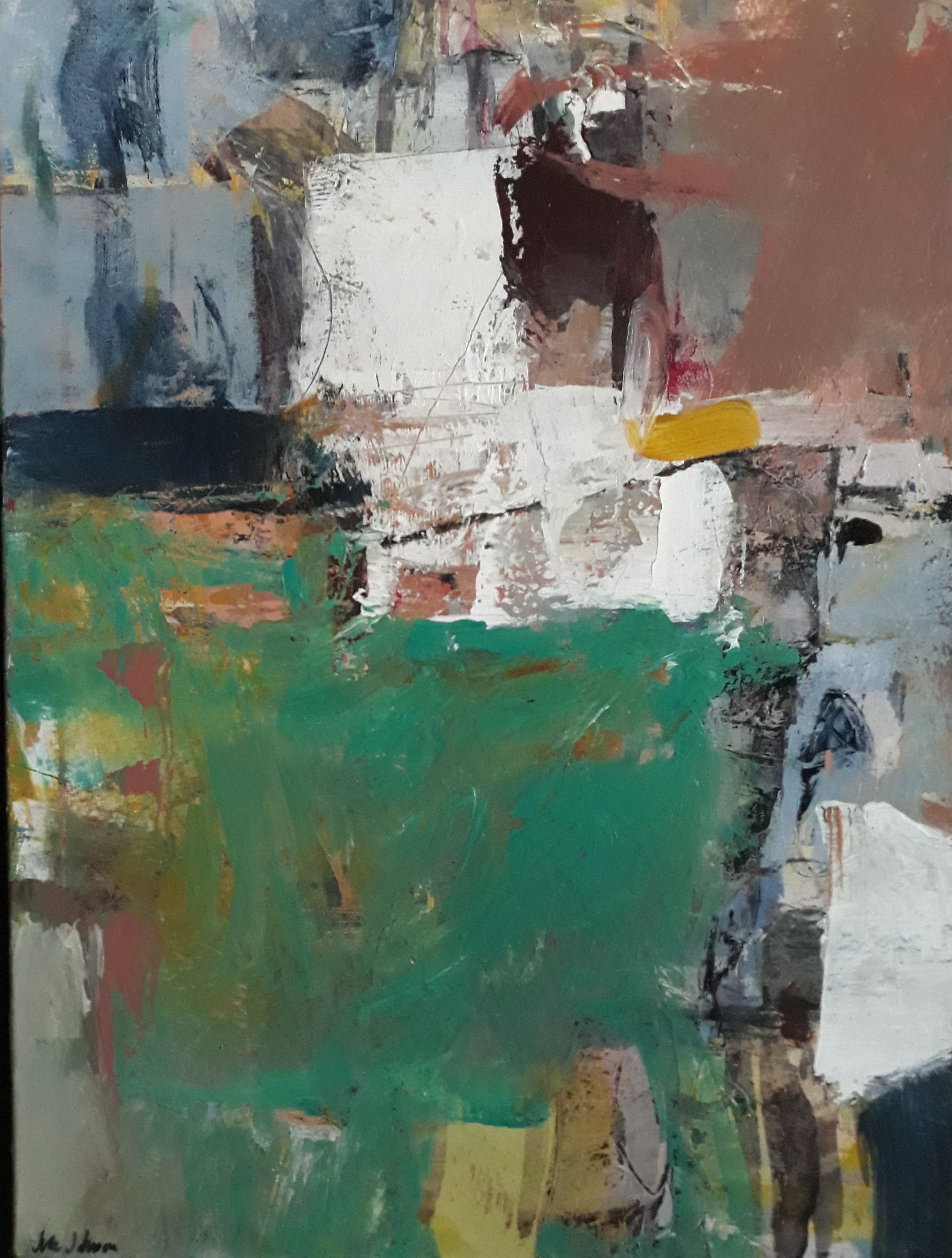 June Johnson, Home Again, Painting, Acrylic on Canvas June Johnson, Home Again, Painting, Acrylic on Canvas