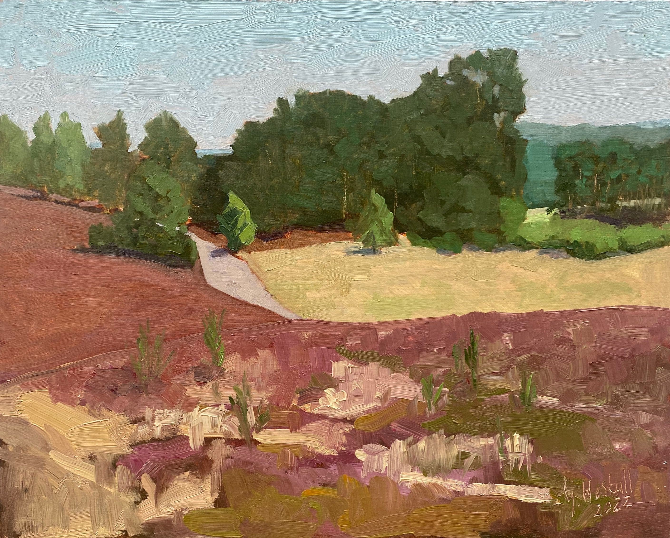 Gary Westall, Rolling Hheather, Painting, Oil on HDF Gary Westall, Rolling Hheather, Painting, Oil on HDF