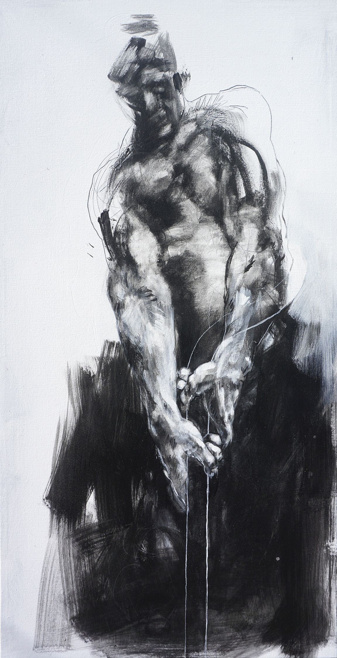Derek Overfield, Hauling up the serpent, Painting, Acrylic on canvas Derek Overfield, Hauling up the serpent, Painting, Acrylic on canvas