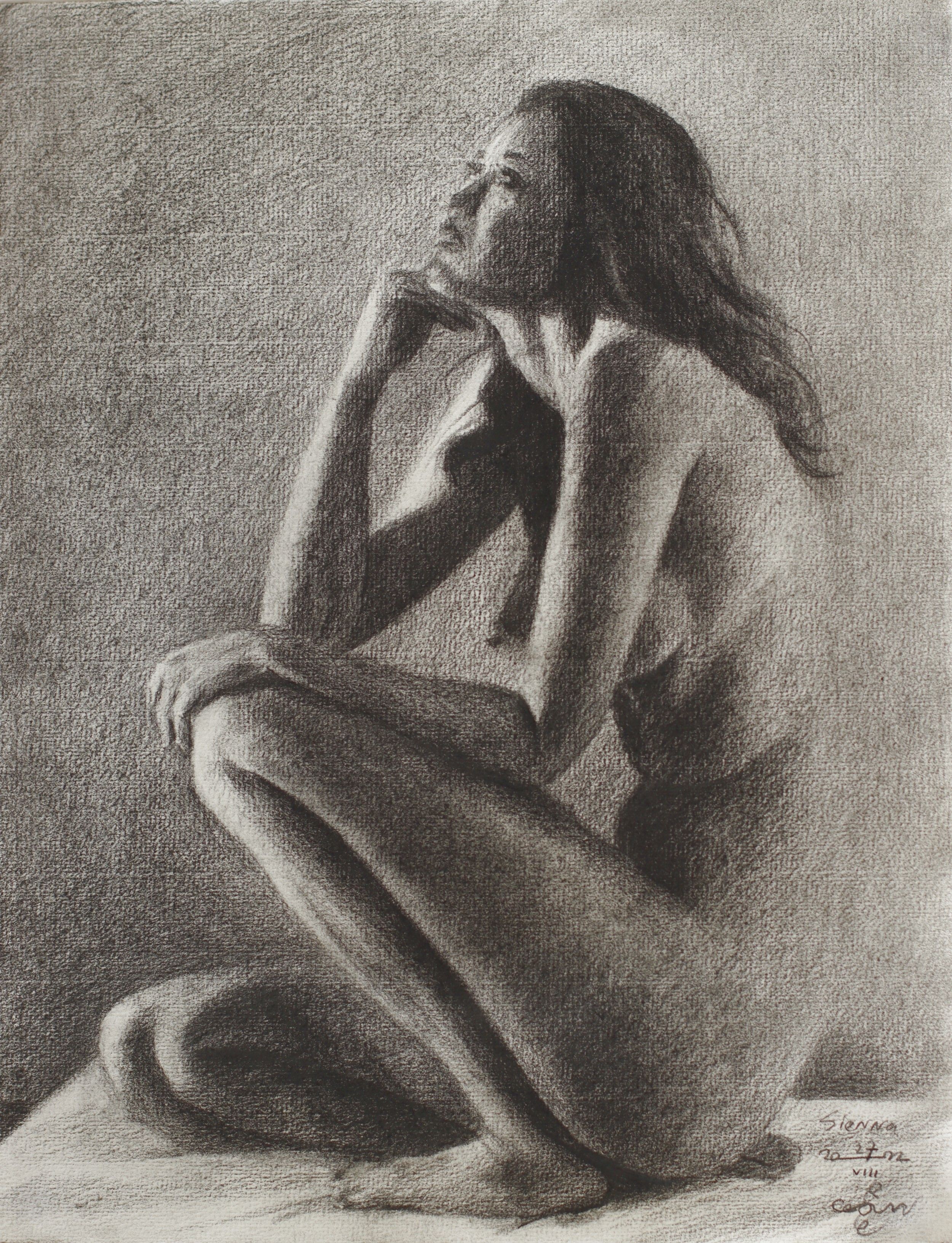 Corné Akkers, Sienna “ 27-08-22, Drawing, Pencil/Colored Pencil on Paper Corné Akkers, Sienna “ 27-08-22, Drawing, Pencil/Colored Pencil on Paper