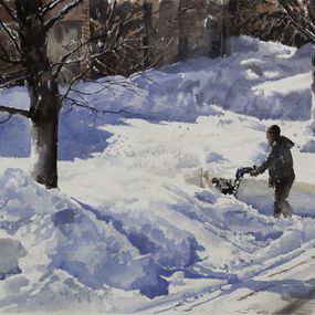 Fine Art Drawings, Snow in Canada_08, Helal Uddin
