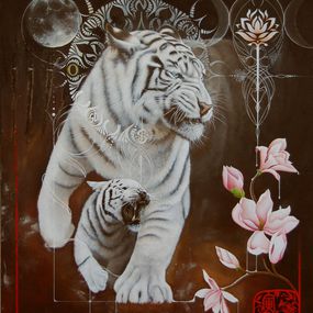 Painting, Tigre blanc, SYL