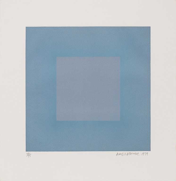 Richard Anuszkiewicz, Winter suite (Light Blue with Silver) Richard Anuszkiewicz, Winter suite (Light Blue with Silver)