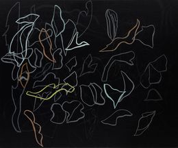 Painting, Alphabet Basel schwarzgrau, Rainer Nepita