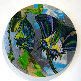 Peinture, Shattered butterfly, Dirk Klose