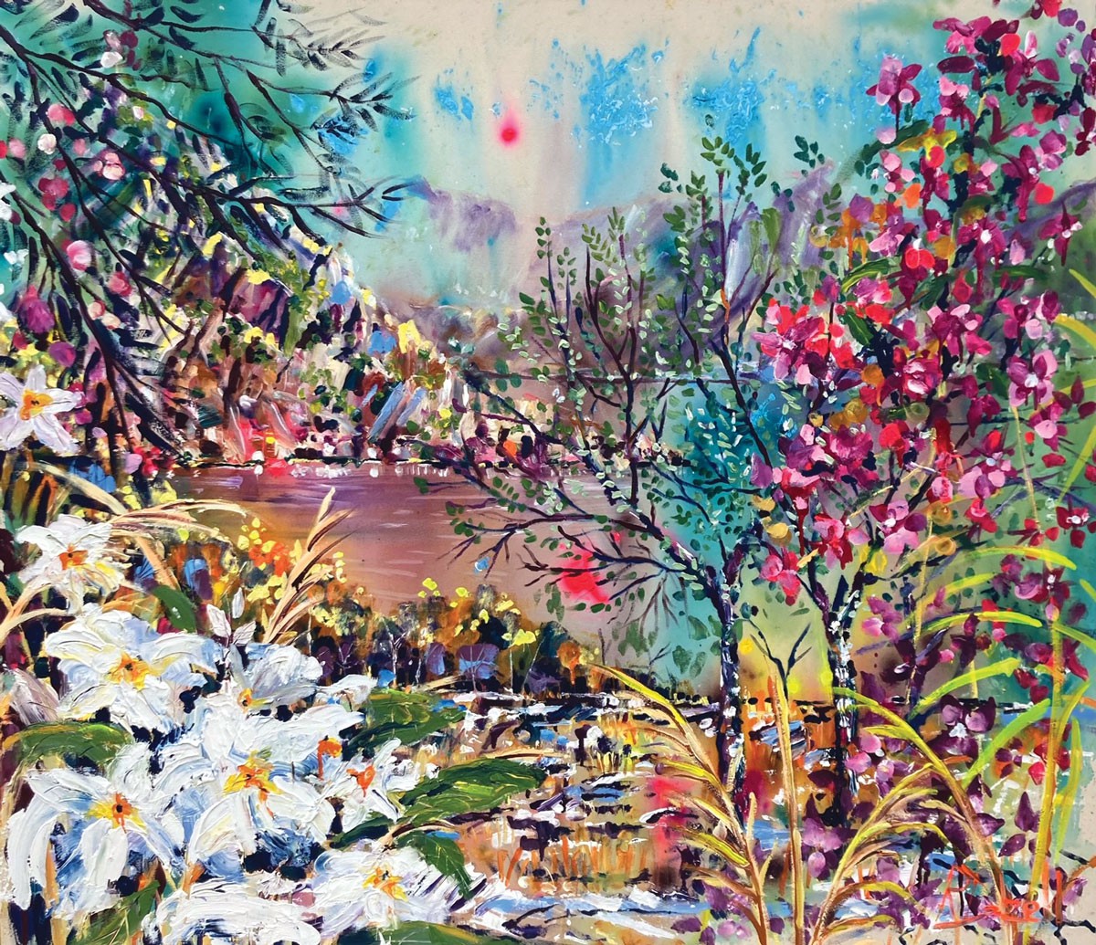 Rachael Dalzell, Gentle Breeze Through Olive Trees Rachael Dalzell, Gentle Breeze Through Olive Trees