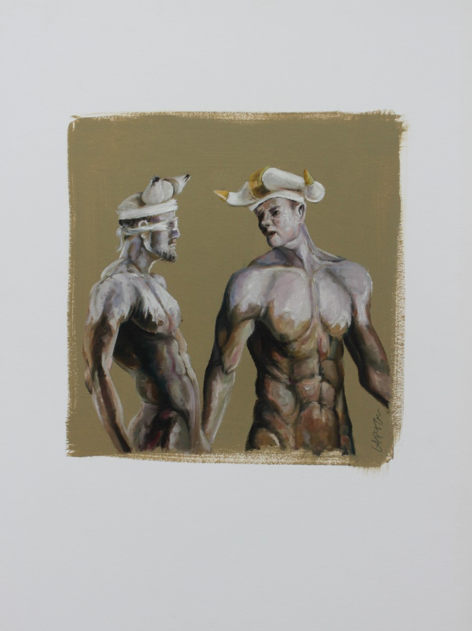 Capton, N°22011 Hommes Taureaux Etude 1 Capton, N°22011 Hommes Taureaux Etude 1