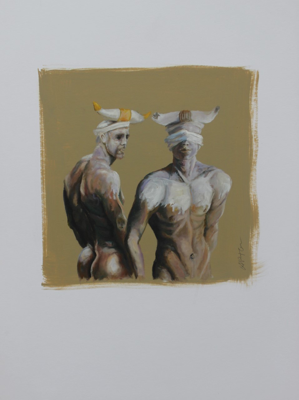 Capton, N°22013 Hommes Taureaux Etude 3 Capton, N°22013 Hommes Taureaux Etude 3