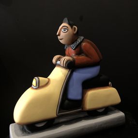 Vespa beige, Les pritchard’s