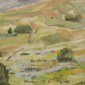 Gemälde, Nose Hill in the Rain, Christian Frederiksen