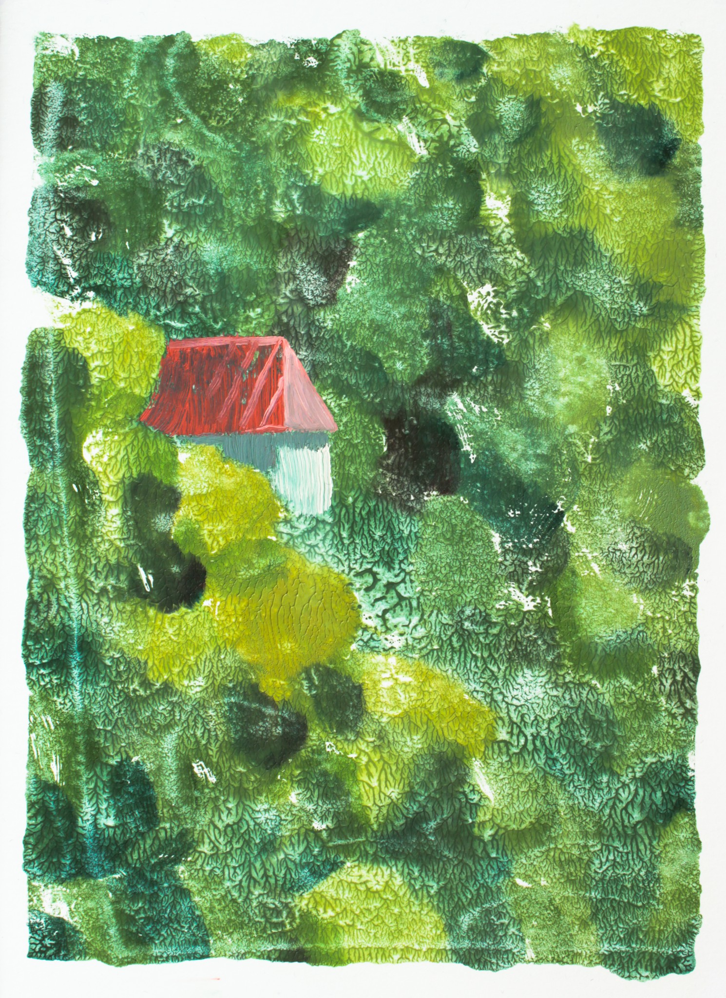 Christian Frederiksen, Lachin Monotype, Red Roof Christian Frederiksen, Lachin Monotype, Red Roof
