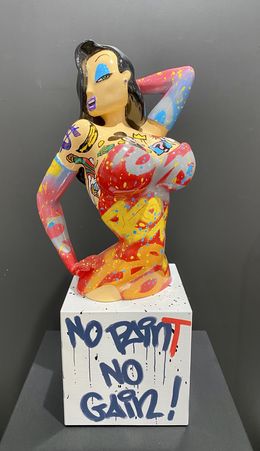 Sculpture, No paint no gain, Daru