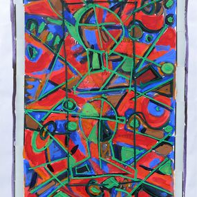 Peinture, Composition with heads no.2, Karl-Karol Chrobok