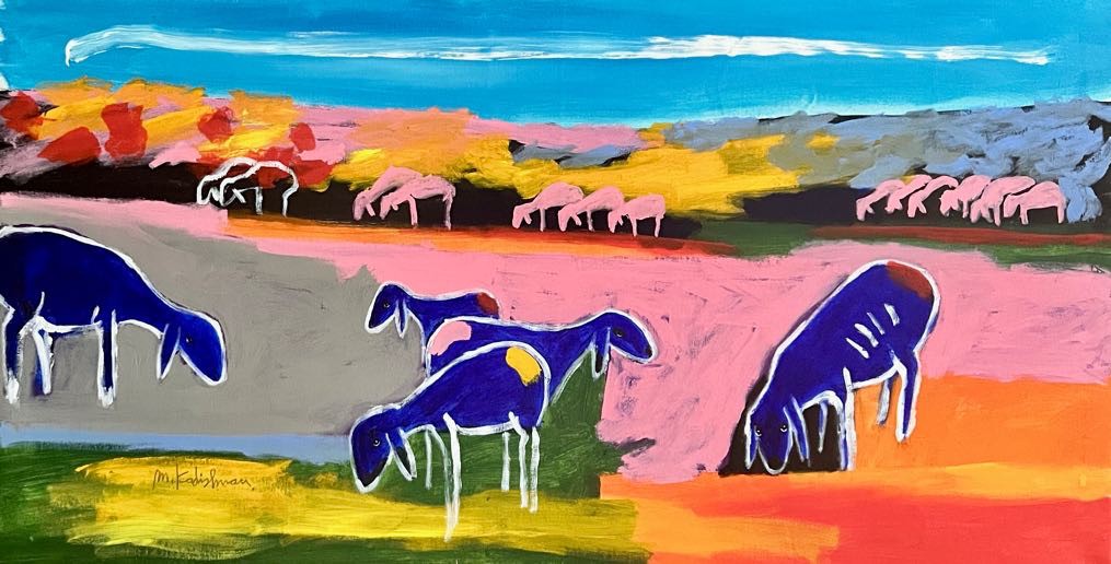 Menashe Kadishman, Sheep Pasture Menashe Kadishman, Sheep Pasture