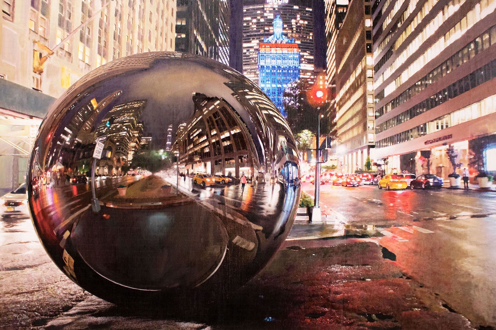 Miguel Guía, City's soul reflection NY Night 2 Dibond Miguel Guía, City's soul reflection NY Night 2 Dibond