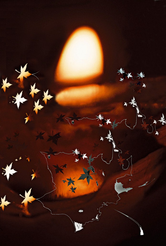 Marie-Fa Lazzari, Feuilles enluminées - Série Marie-Fa Lazzari, Feuilles enluminées - Série
