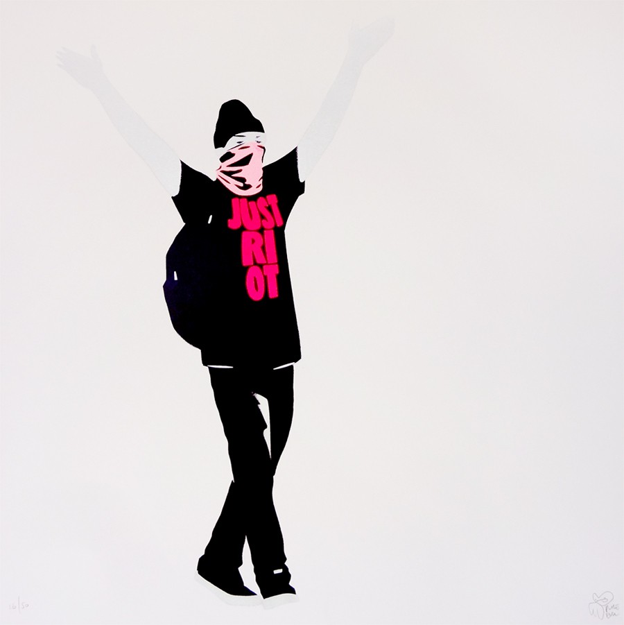 Pure Evil, JUST RIOT (FLOURO PINK) Pure Evil, JUST RIOT (FLOURO PINK)