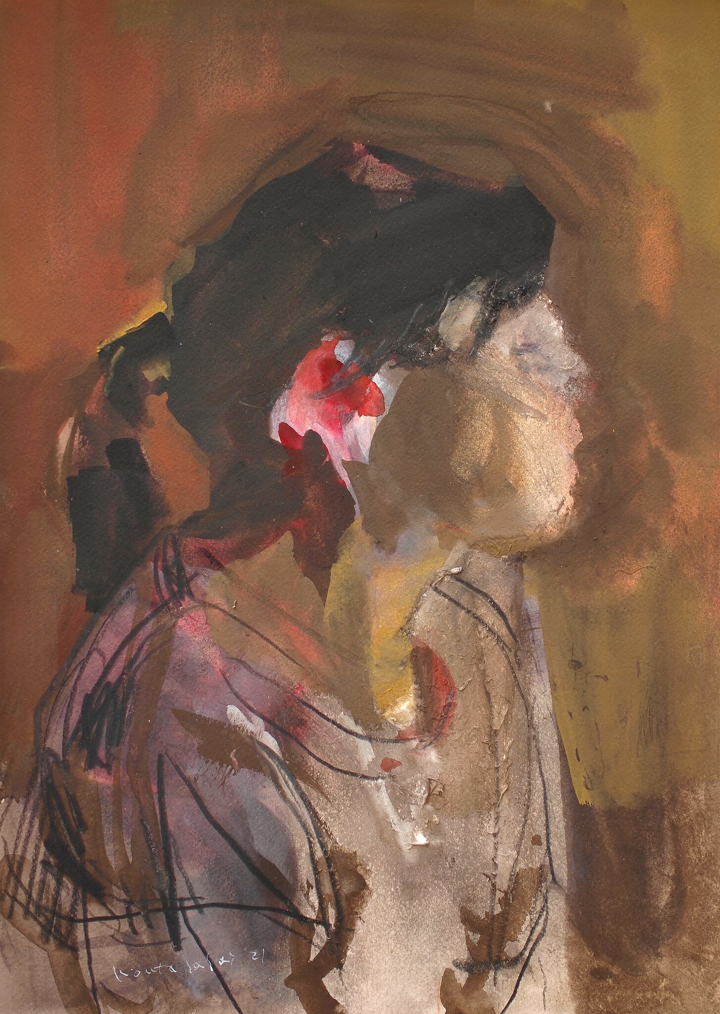 Kouta Sasai, Woman in profile Kouta Sasai, Woman in profile