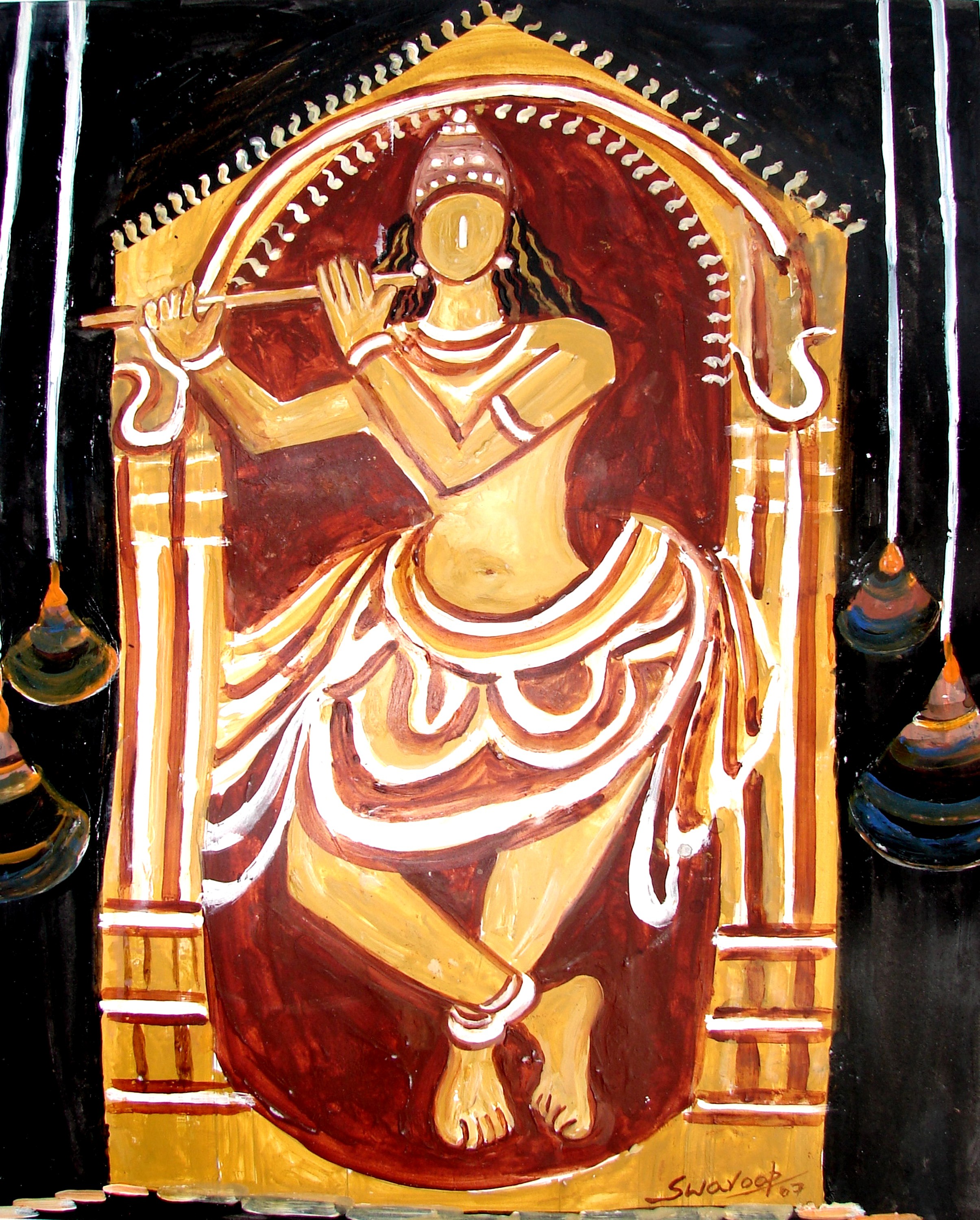 Anand Manchiraju, Krishna playing flute Anand Manchiraju, Krishna playing flute