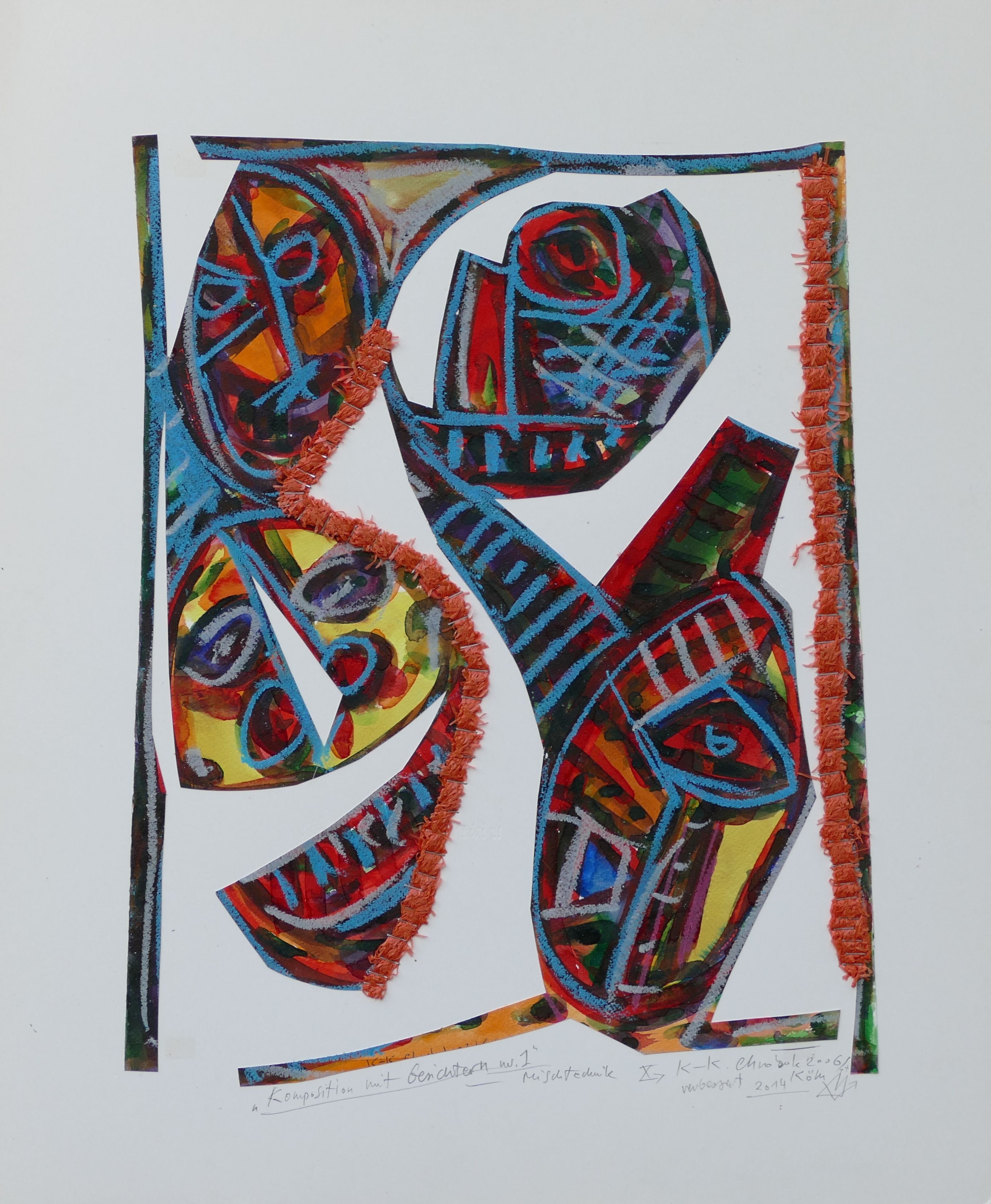 Karl-Karol Chrobok, Komposition with faces No.1 Karl-Karol Chrobok, Komposition with faces No.1