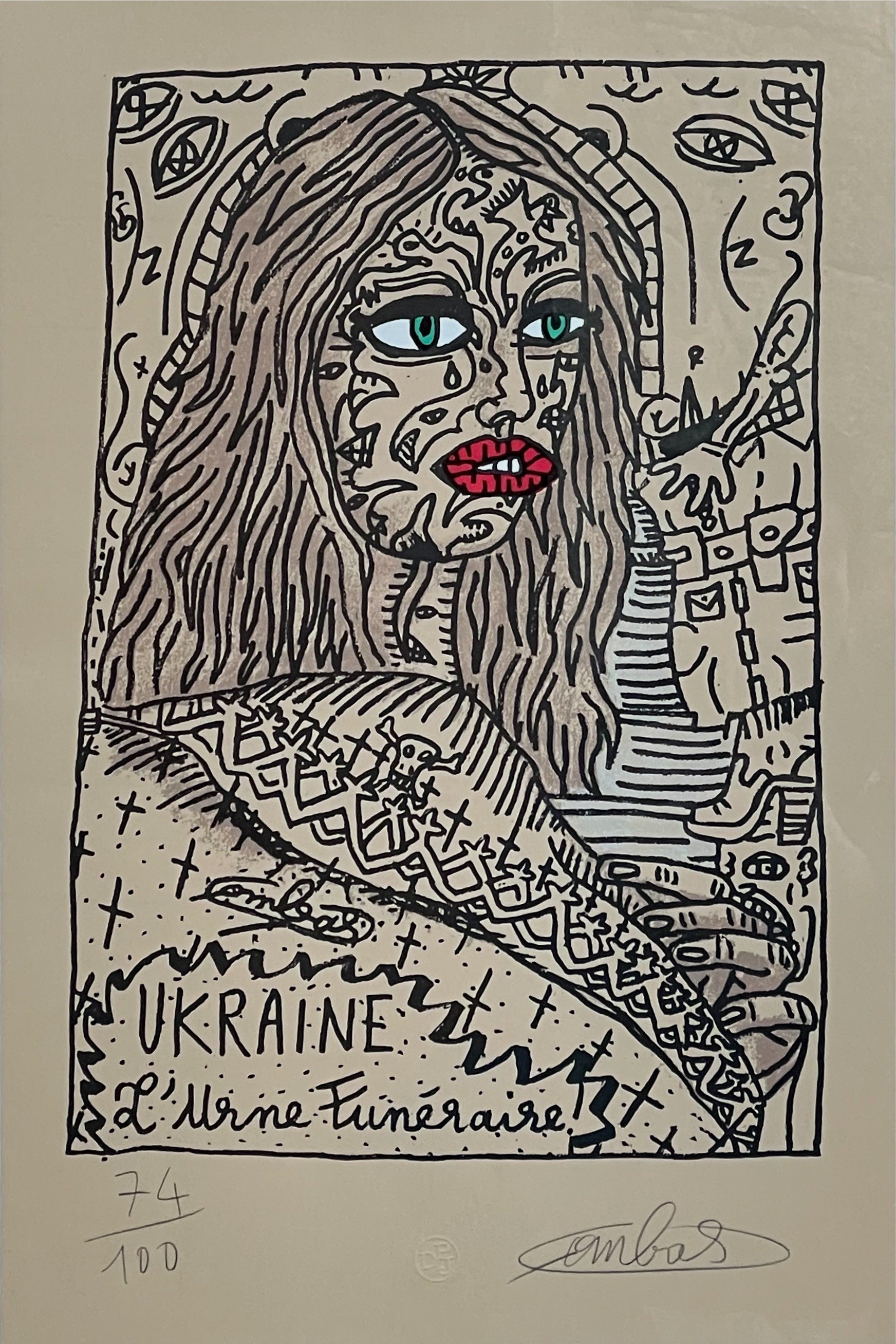 Robert Combas, Ukraine, l'Urne Funéraire Robert Combas, Ukraine, l'Urne Funéraire