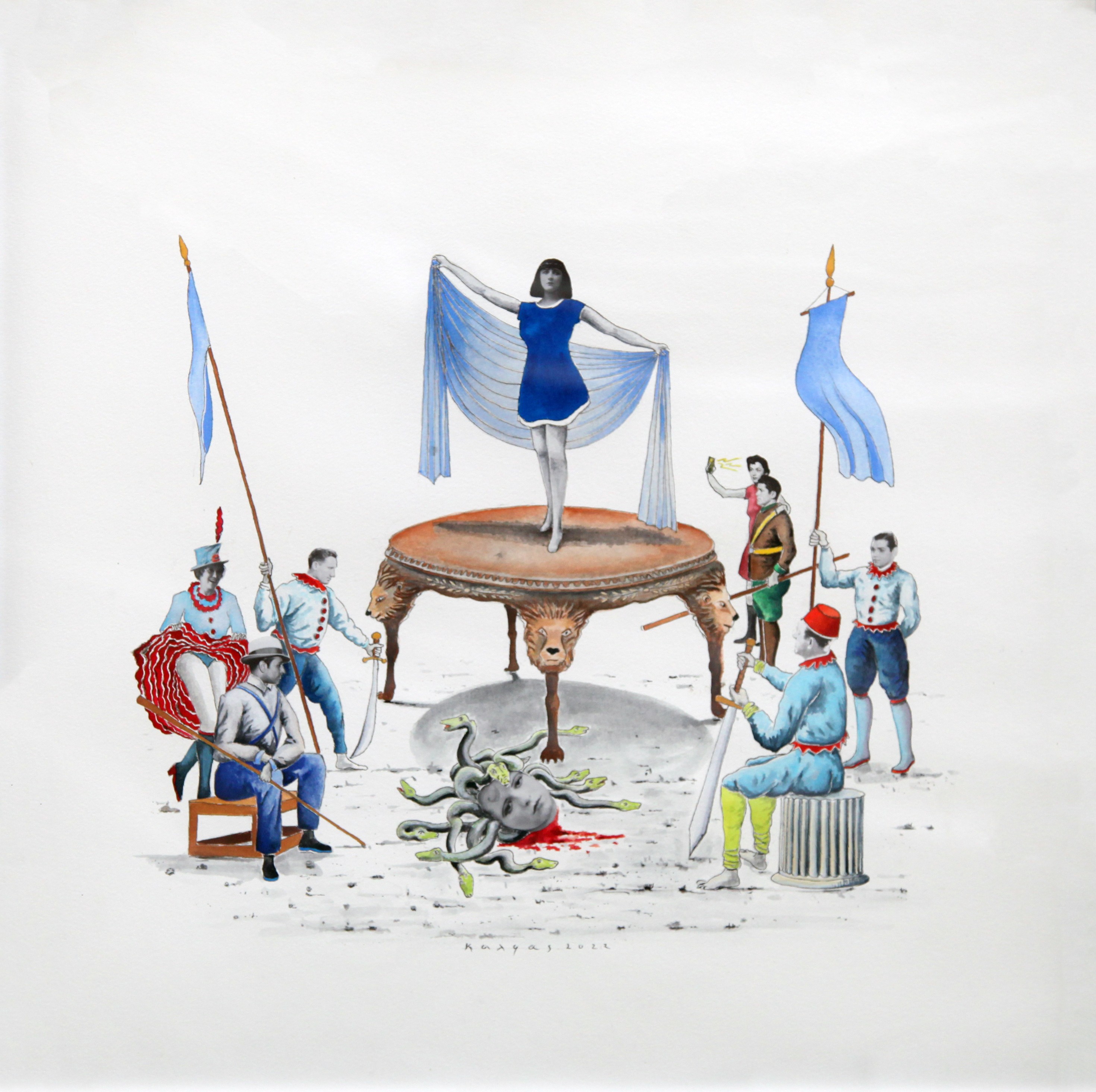 Christos Kalfas, Sans titre (Vitoire-bleu) Christos Kalfas, Sans titre (Vitoire-bleu)