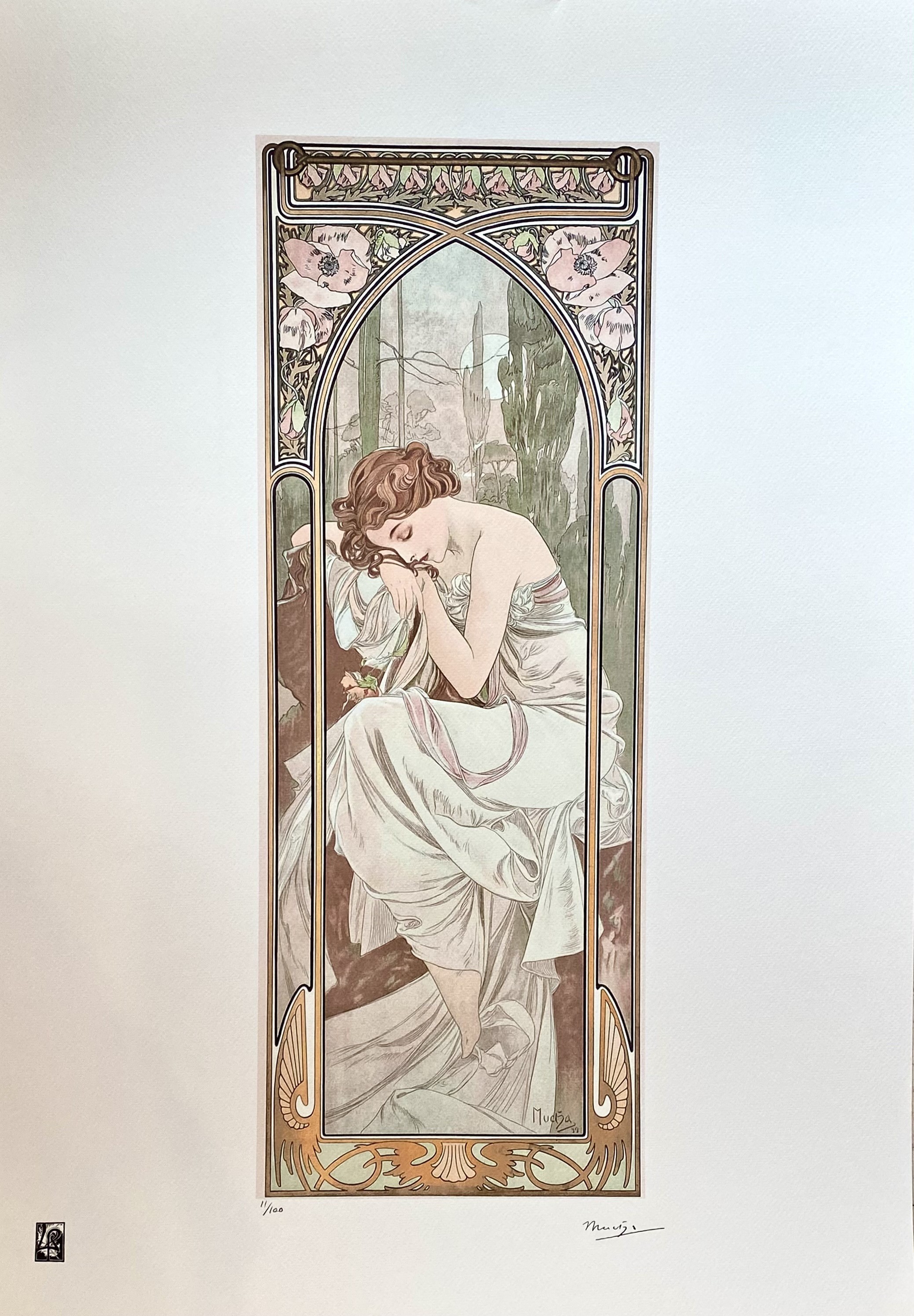 Alphons Mucha, The Muse of Moonlight Alphons Mucha, The Muse of Moonlight