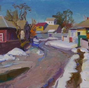 Gemälde, Decembrists Street. Spring, Victor Onyshchenko