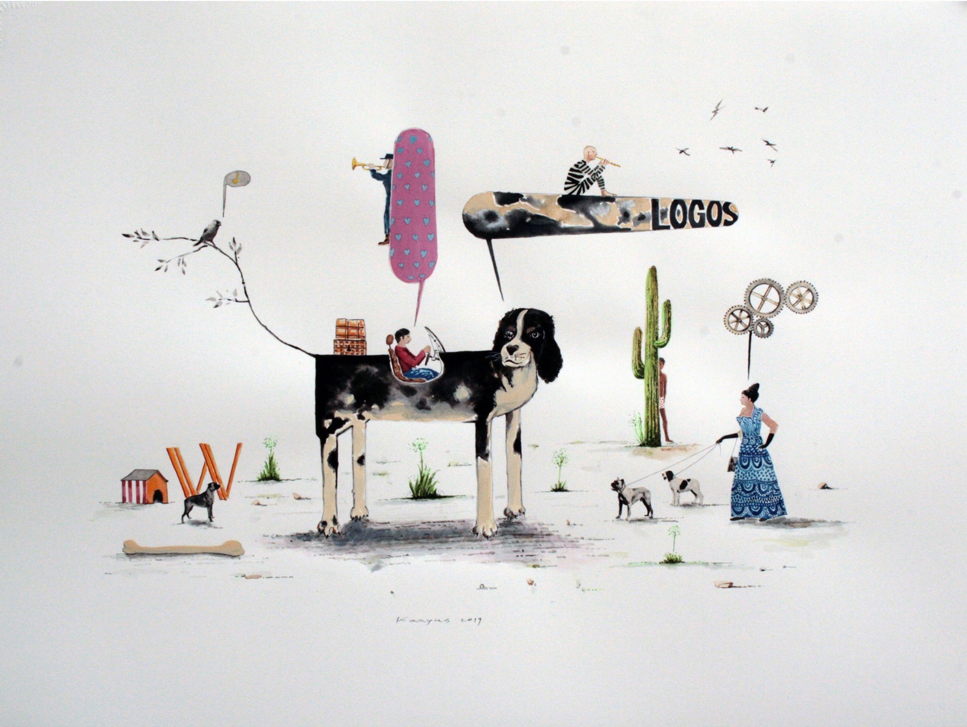 Christos Kalfas, Sans titre (Chien) Christos Kalfas, Sans titre (Chien)