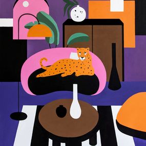 Painting, House of cheetah, Mariah Birsak