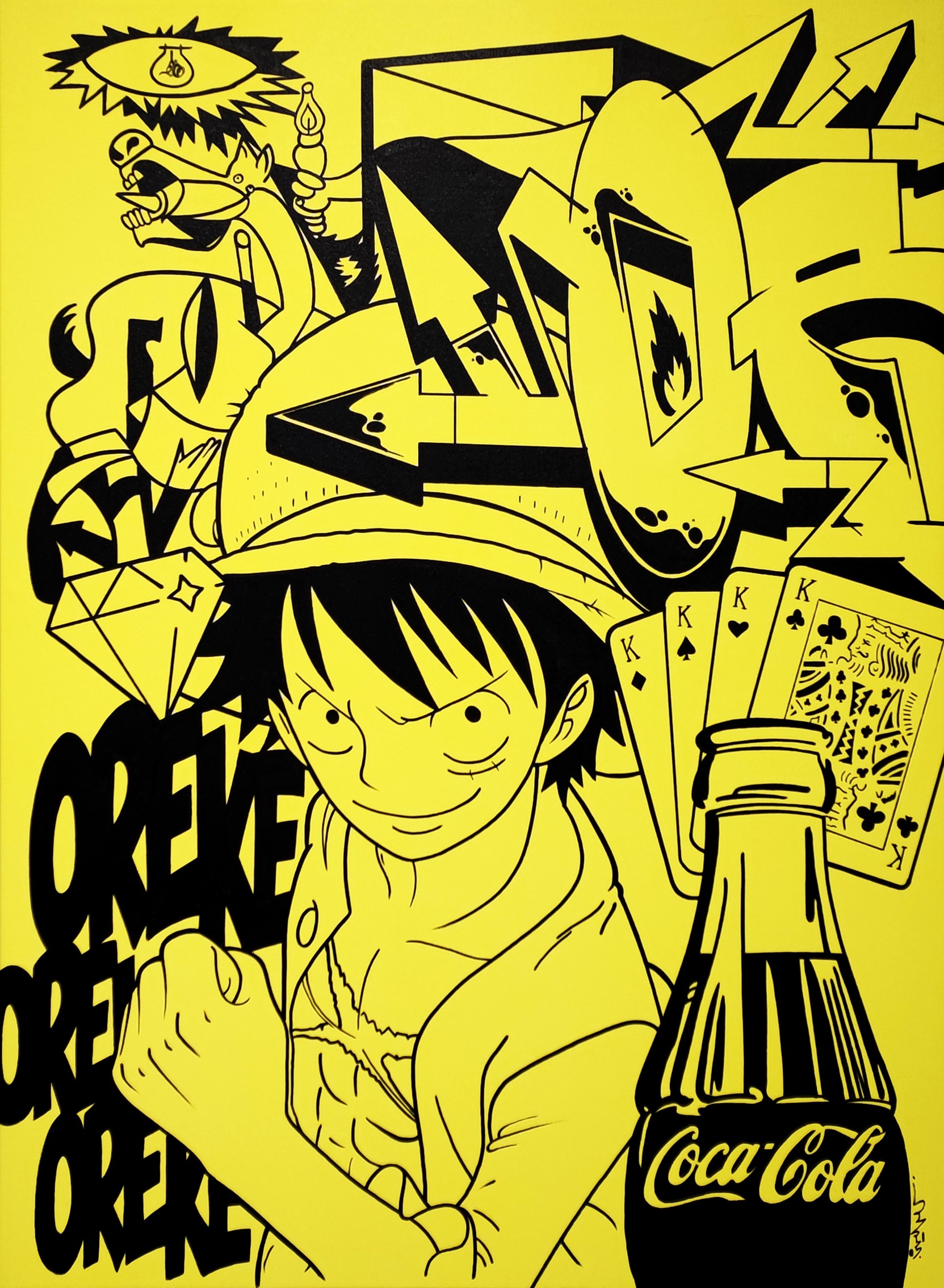 Mr.Oreke, Adversiting yellow Mr.Oreke, Adversiting yellow