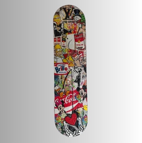 Haim Zanzouri, Art Heist - Skateboard Art - Hand Made Haim Zanzouri, Art Heist - Skateboard Art - Hand Made
