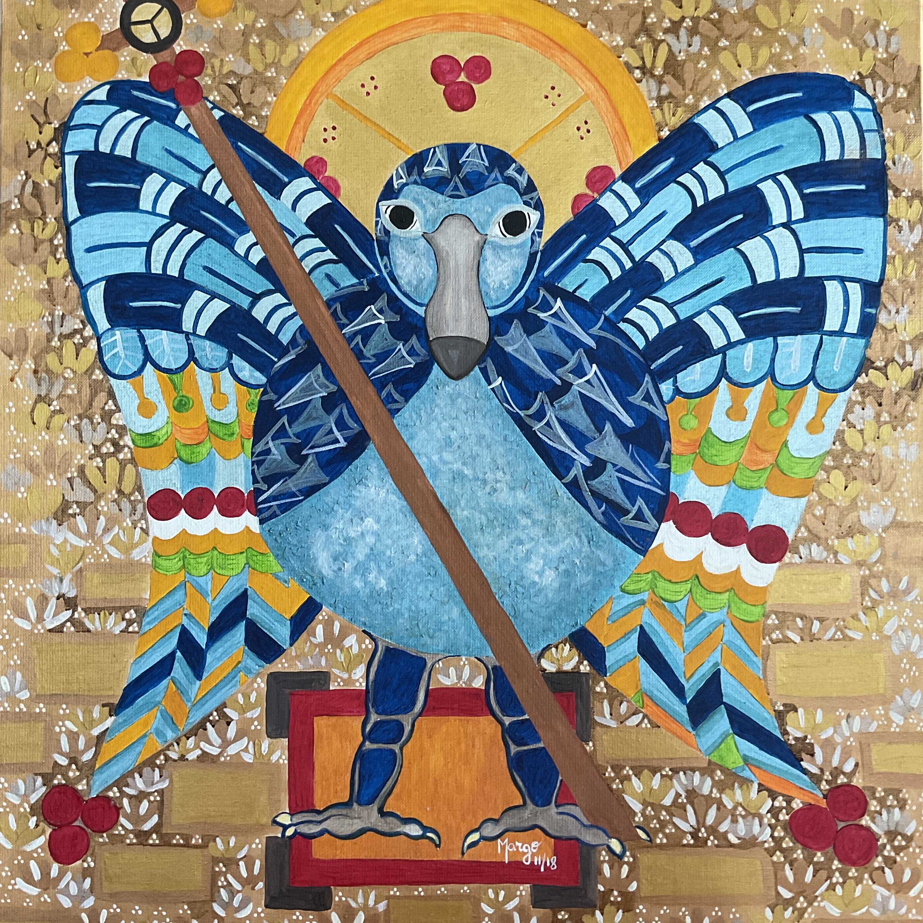 Margaret Adenor, Triptych of the last three Dodos in Glory II Margaret Adenor, Triptych of the last three Dodos in Glory II
