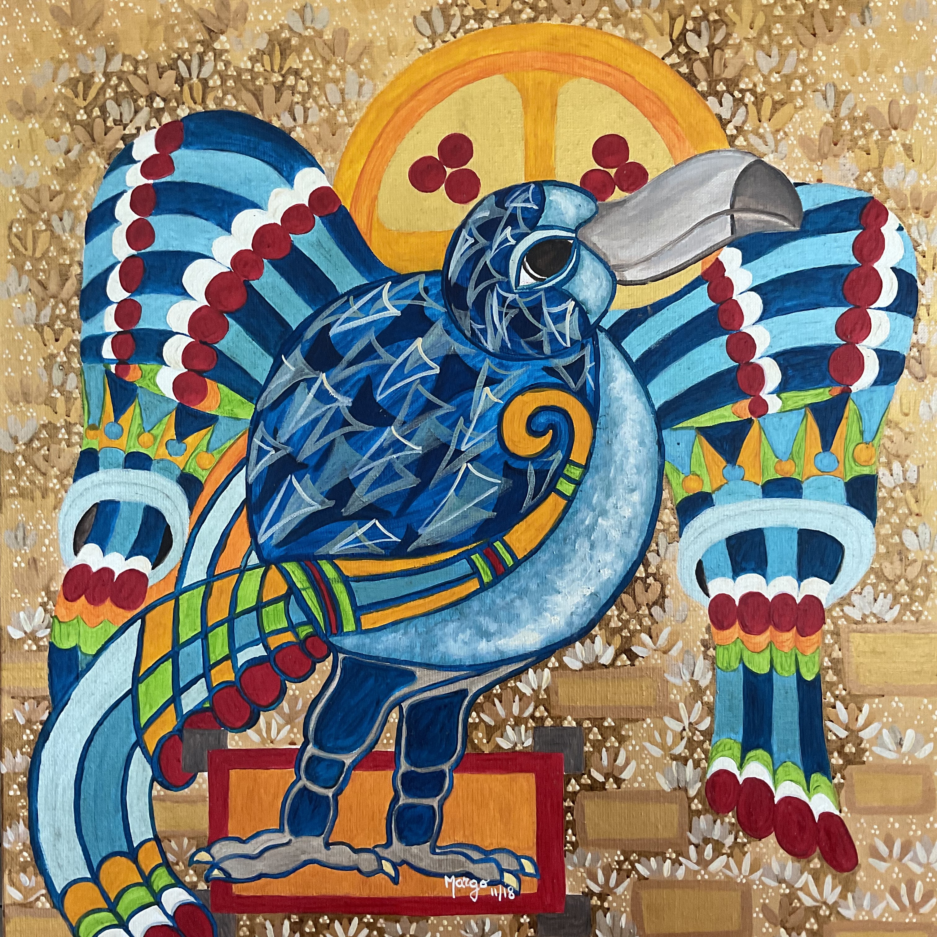 Margaret Adenor, Triptych of the last three Dodos in Glory I Margaret Adenor, Triptych of the last three Dodos in Glory I