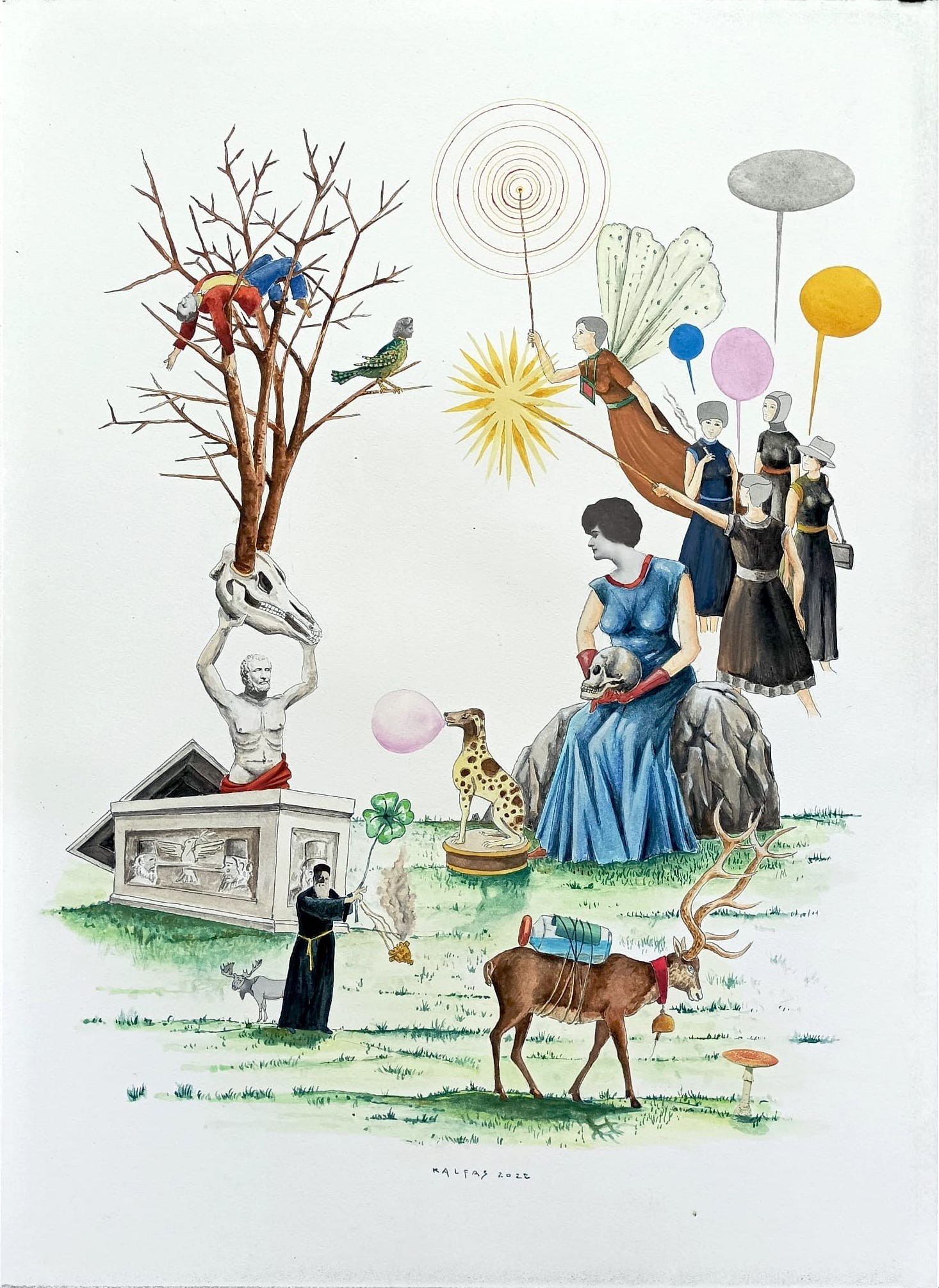 Christos Kalfas, Sans titre (Bonnes fées) Christos Kalfas, Sans titre (Bonnes fées)