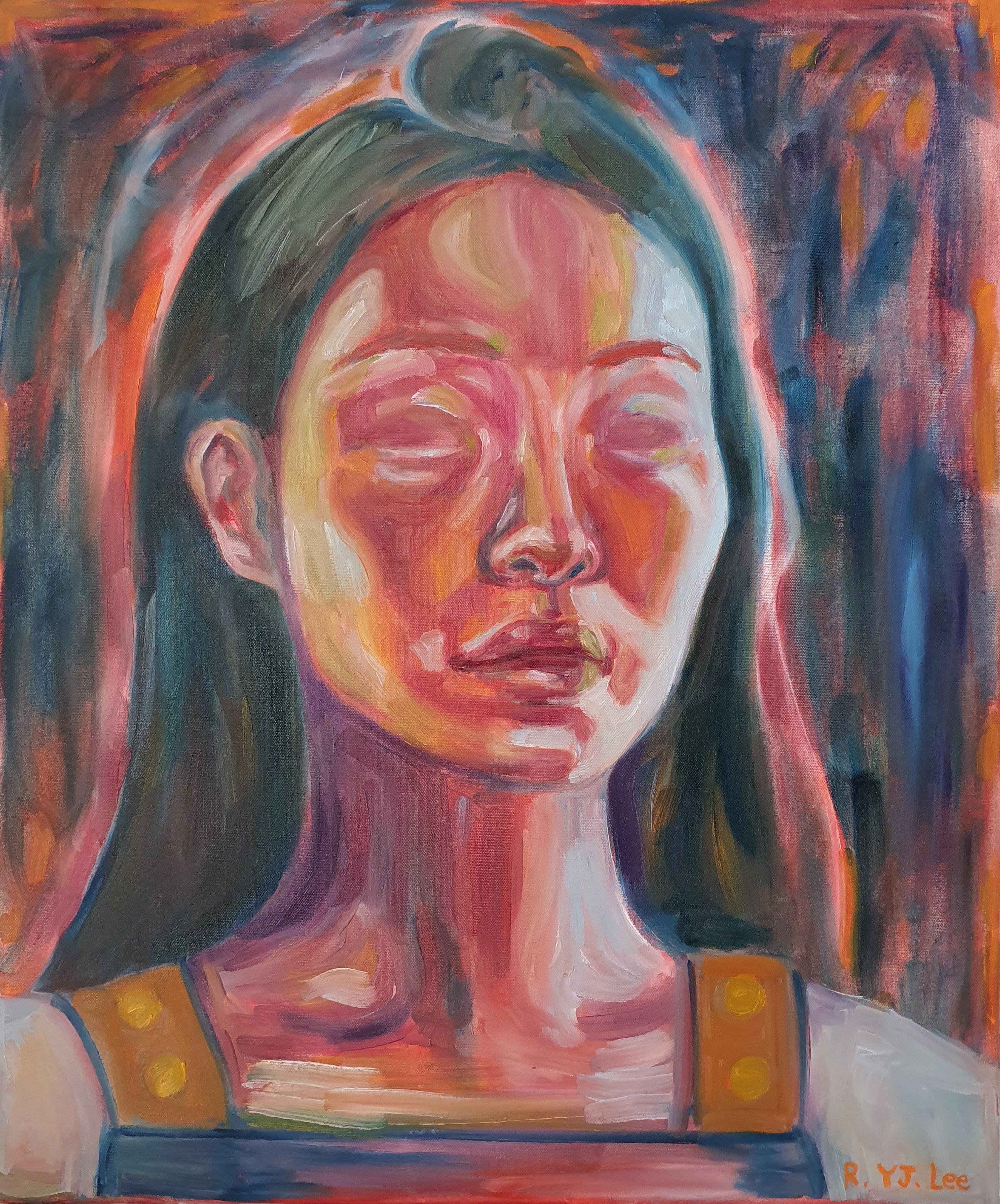 Rebecca Yunjeong Lee, Anxious portrait Rebecca Yunjeong Lee, Anxious portrait
