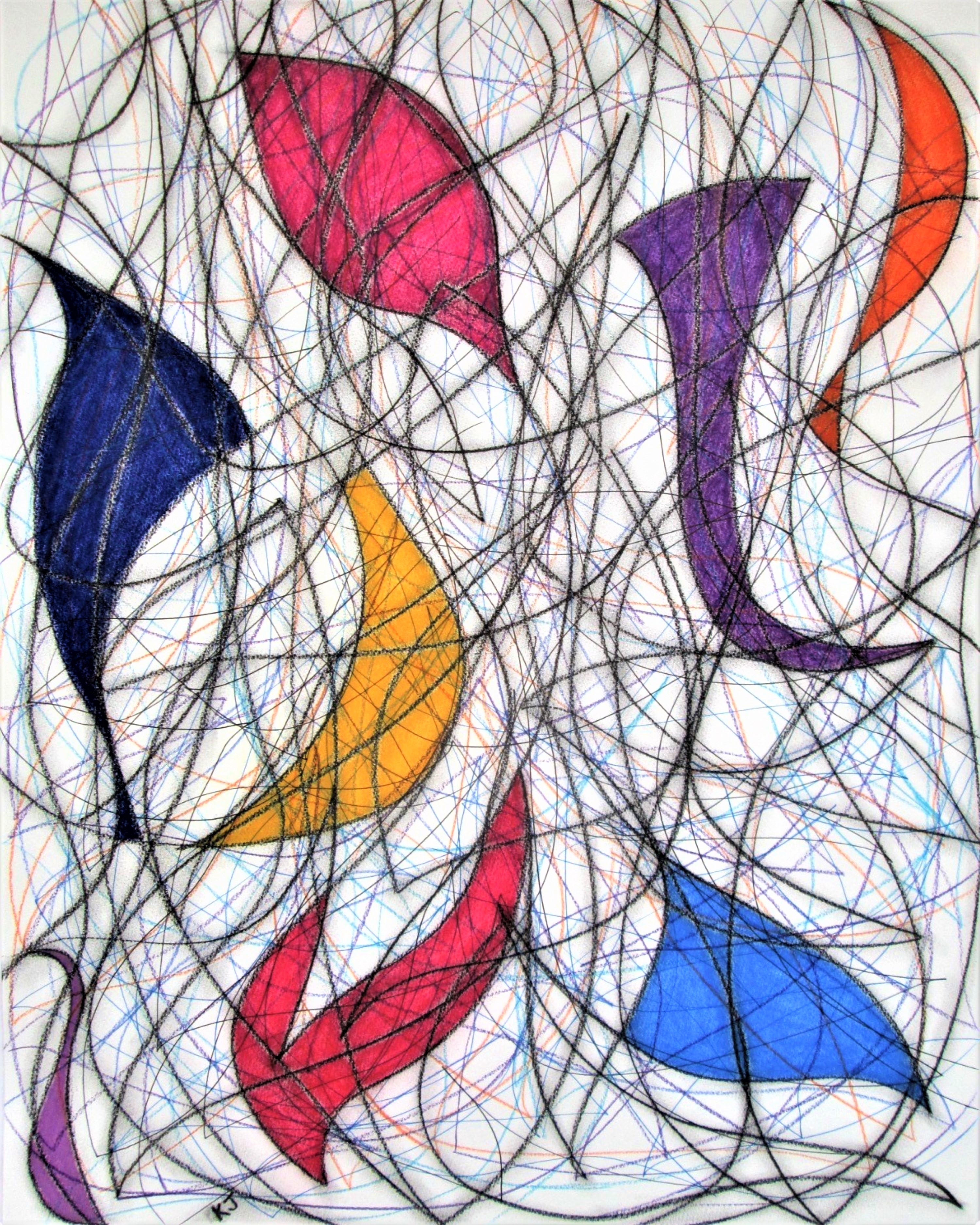 Kevin Jones, Eight Colour Abstract No.9 Kevin Jones, Eight Colour Abstract No.9