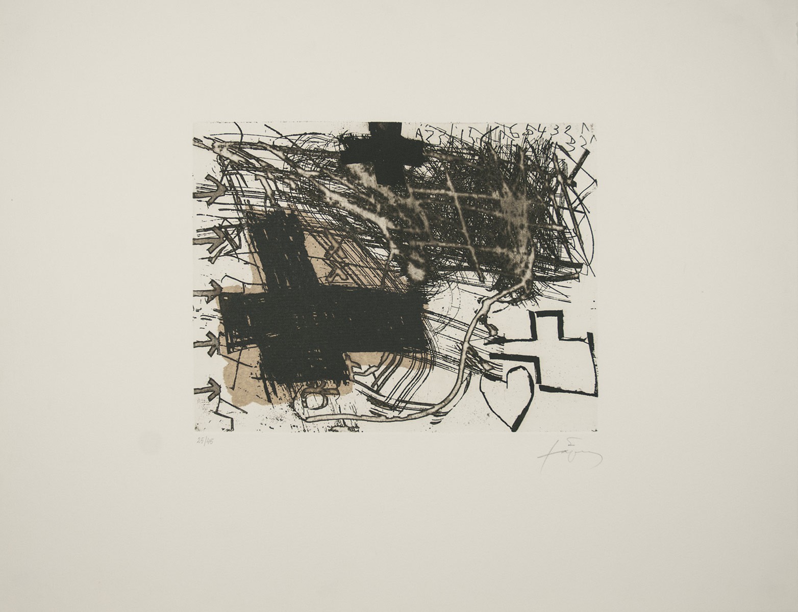 Antoni Tapies, Creus i cor Antoni Tapies, Creus i cor