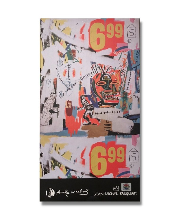 ▷ 400% Bearbrick Andy Warhol X Jean-Michel Basquiat #4 by