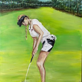 Gemälde, Jessica Korda American Golfeuse, Joelle De Lacanau