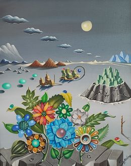 Gemälde, Fleurs nocturnes, Georges Spiro