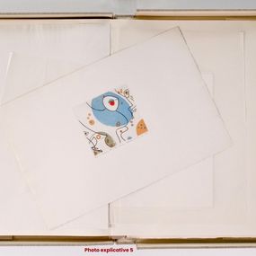 Georges Braque, Les colombes (Un poème dans chaque livre Paul Eluard) Ref BDNW2906 Georges Braque, Les colombes (Un poème dans chaque livre Paul Eluard) Ref BDNW2906