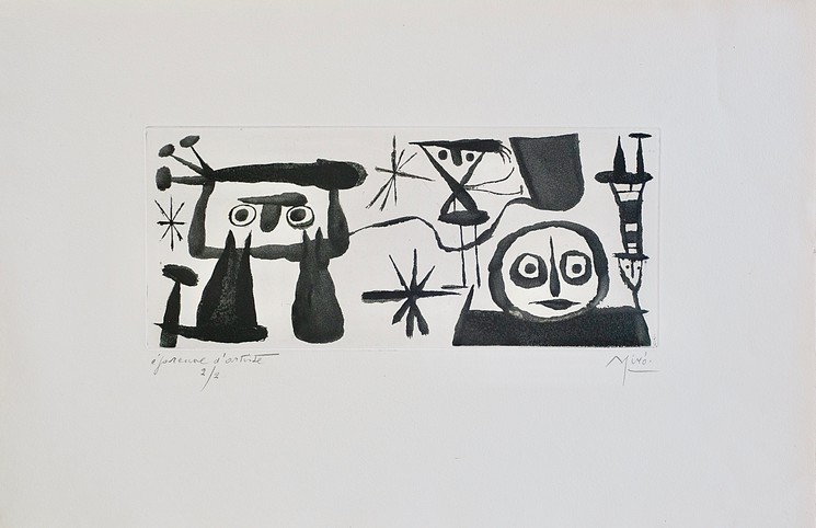 Le «sacré bouquin» d'Eluard et de Miró exposé à Montricher - Le Temps