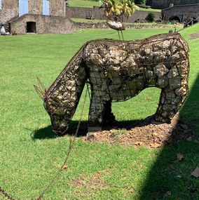 Sculpture, Boeuf et son pic boeuf, Herve Guibert