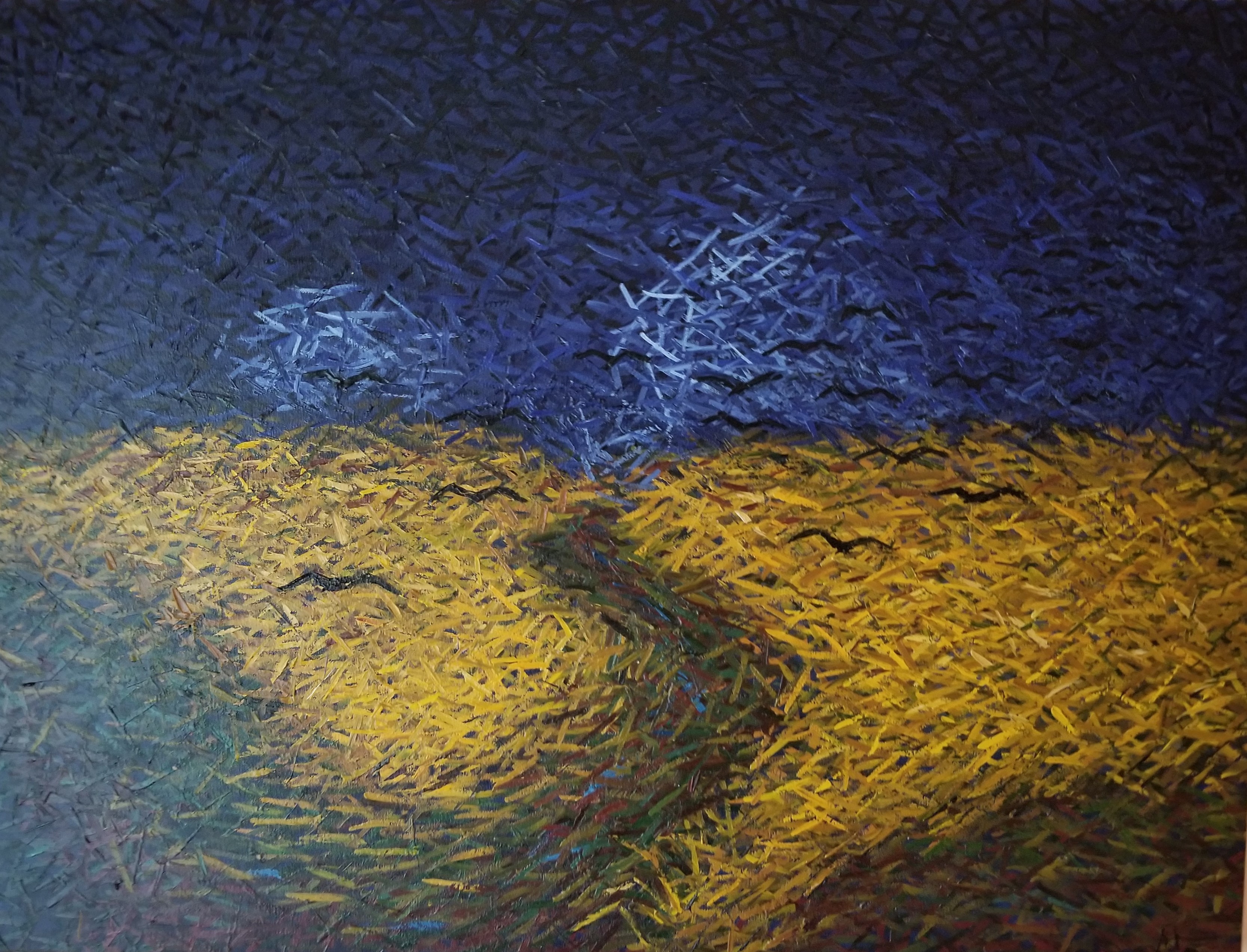 Atom Hovhanesyan, Homage after Van Gogh's Atom Hovhanesyan, Homage after Van Gogh's