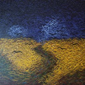 Pintura, Homage after Van Gogh's "Wheat field with Crows" (DIV 103), Atom Hovhanesyan