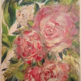 Painting, Les Roses de Lacanau Océan, Joelle De Lacanau