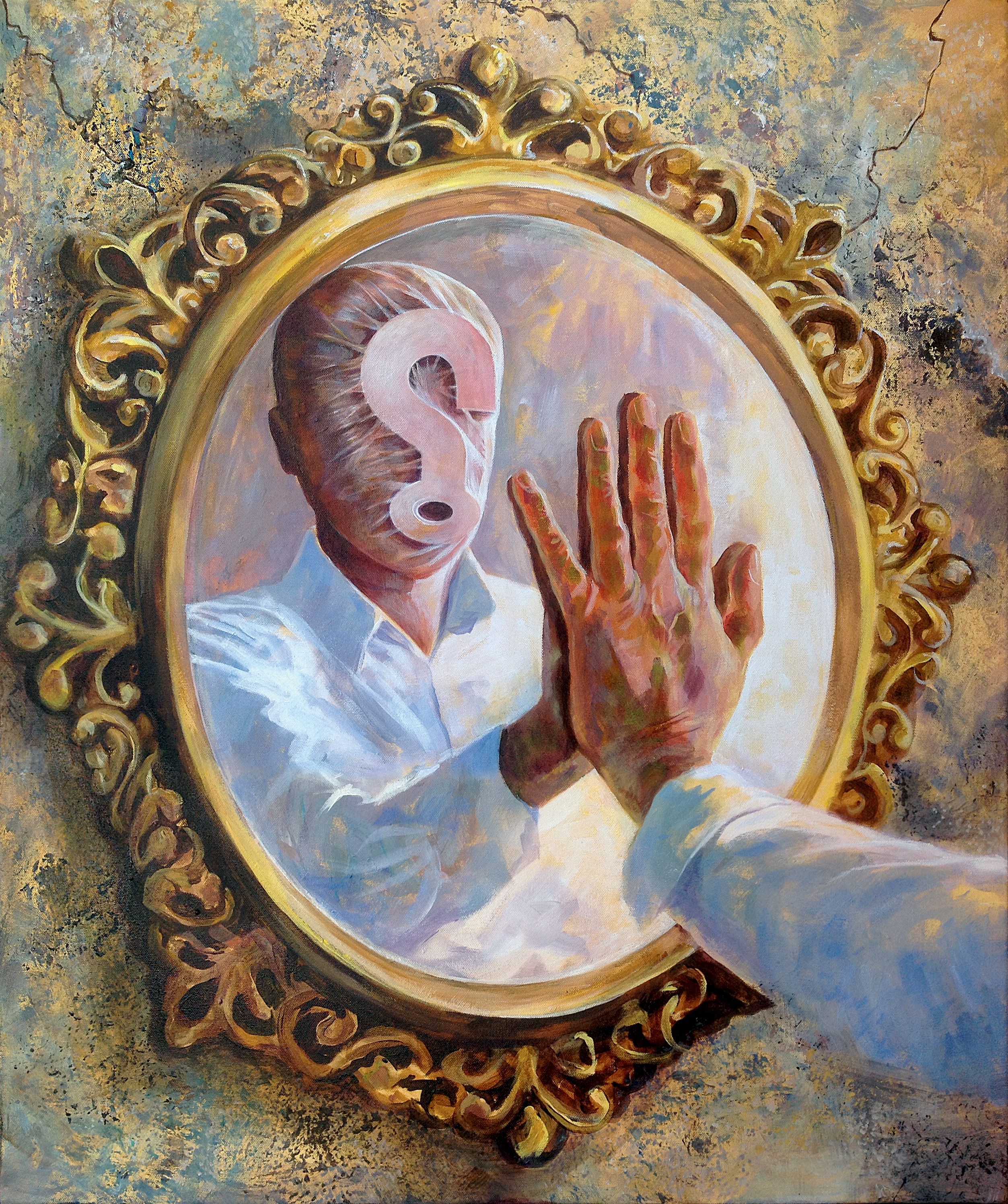 Daniel Loveday, Questions IV, Painting, Acrylic on canvas Daniel Loveday, Questions IV, Painting, Acrylic on canvas